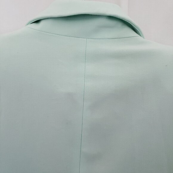 Worthington Woman Mint 3/4 Sleeve Shoulder Pads Formal Suit Blazer Size M - Picture 15 of 16